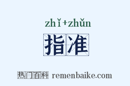 指准是什么意思的图片